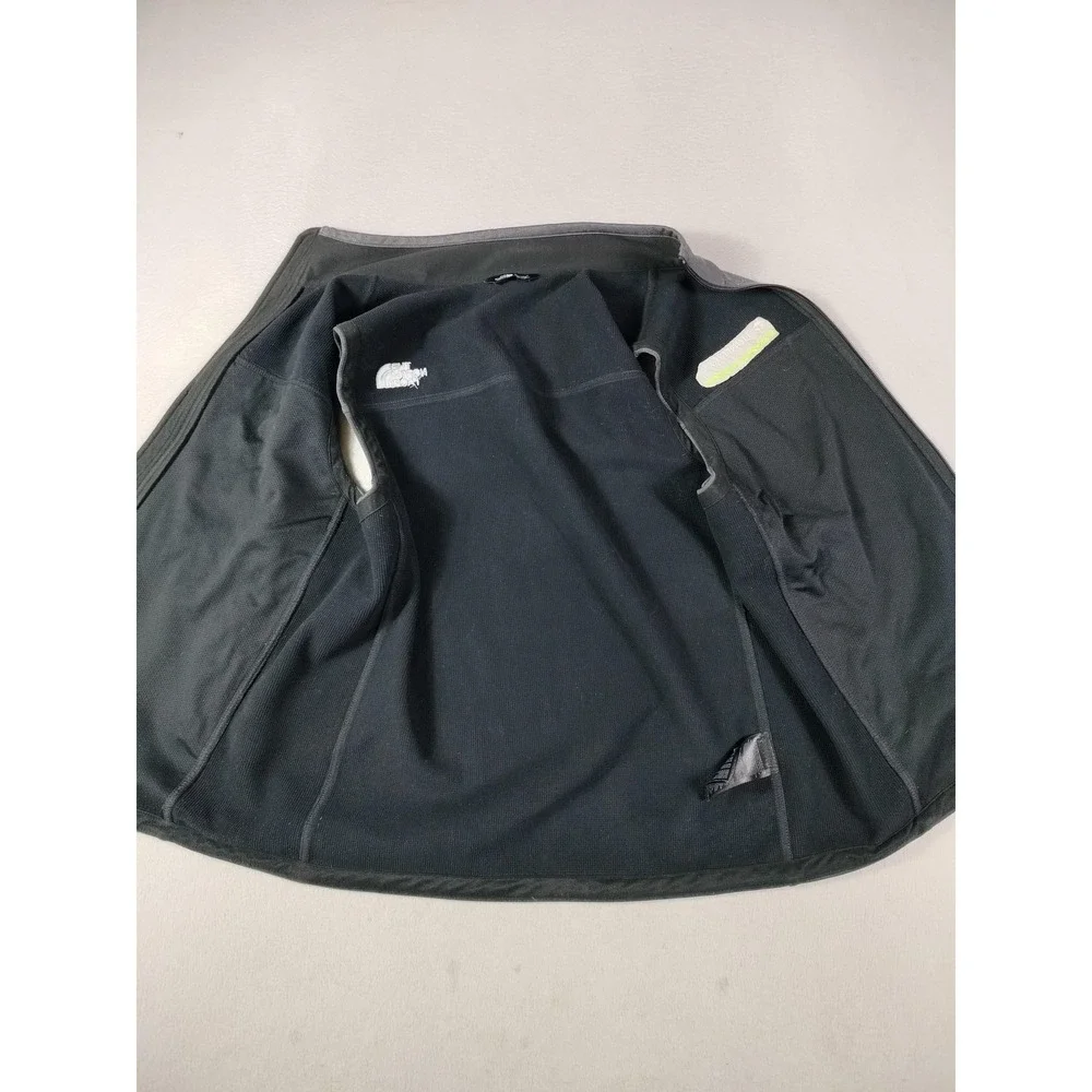 The North Face Vest Mens Large Gray Windwall Softshell‎ Full Zip TrinityRail